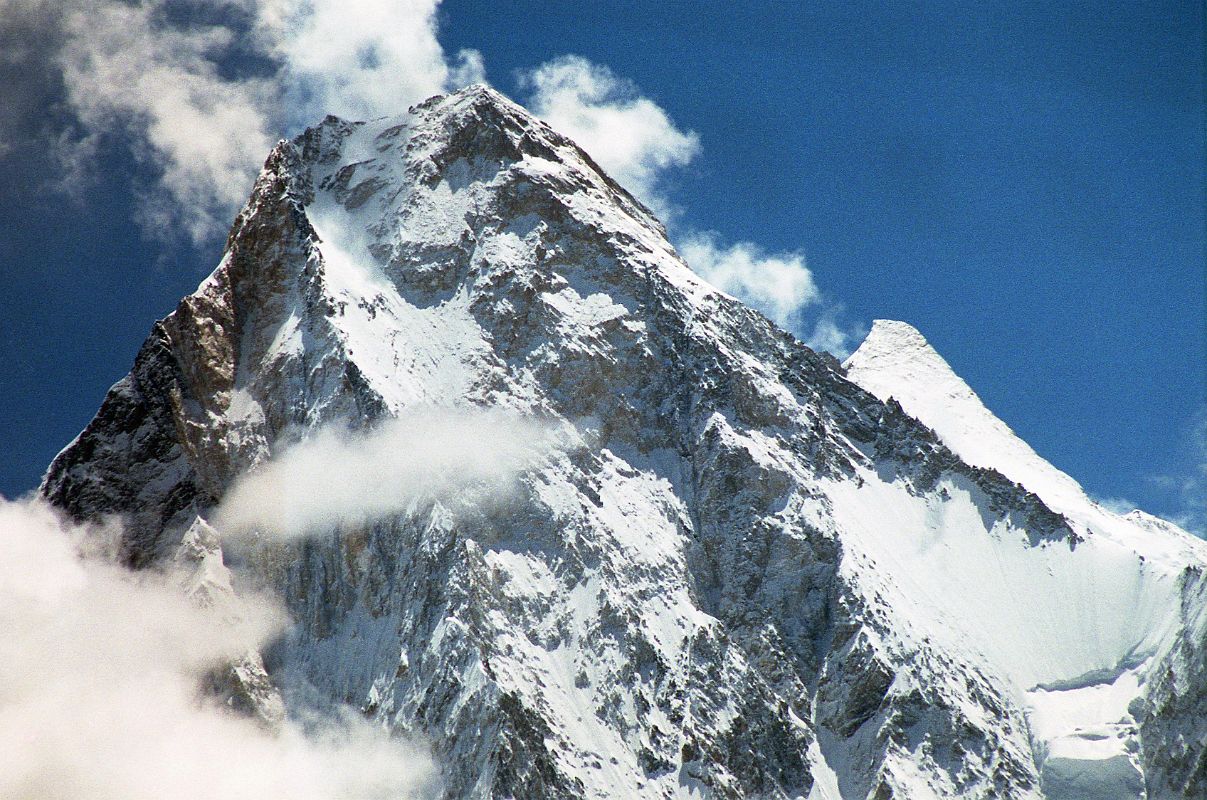 33 Gasherbrum IV And Gasherbrum II Close Up From Baltoro Glacier Between Goro II and Concordia